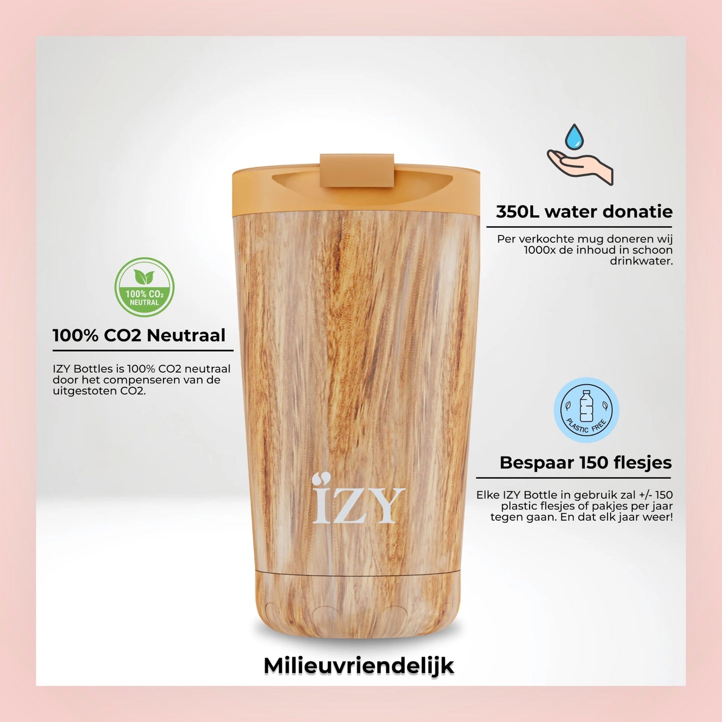 Thermosbeker - Design Brown - 350ML