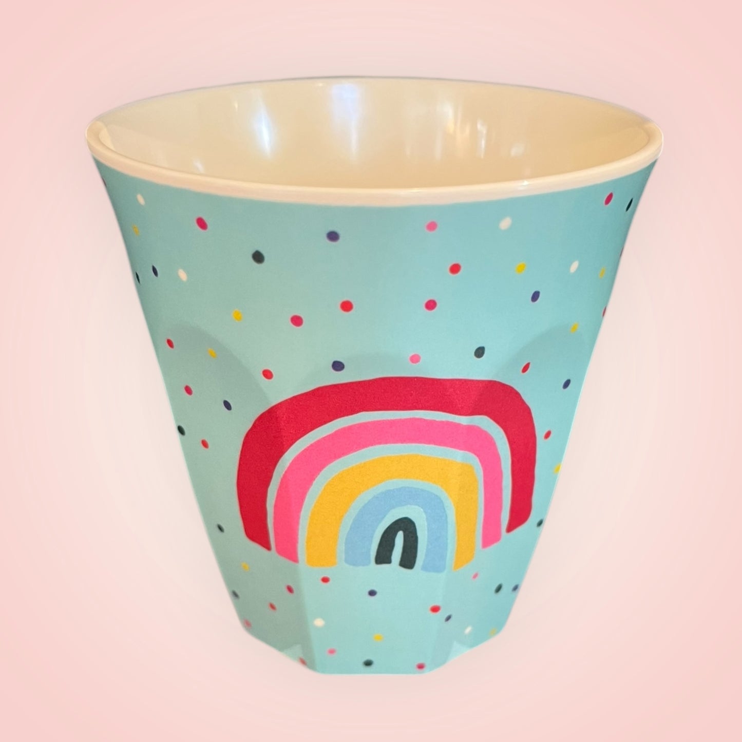 Rice drinkbeker M regenboog 9x9cm 300ml