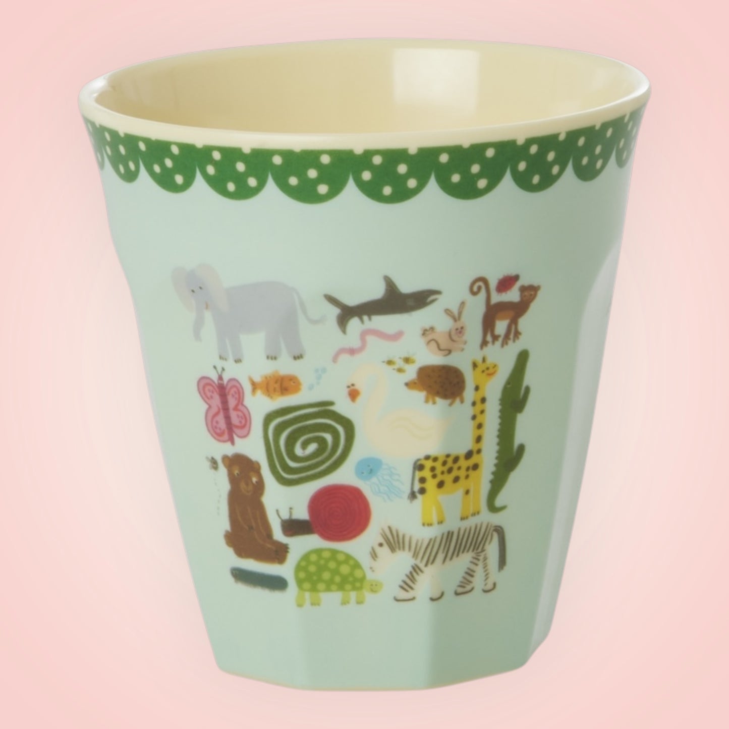 Rice drinkbeker M wildlife mint 9x9 cm 250ml