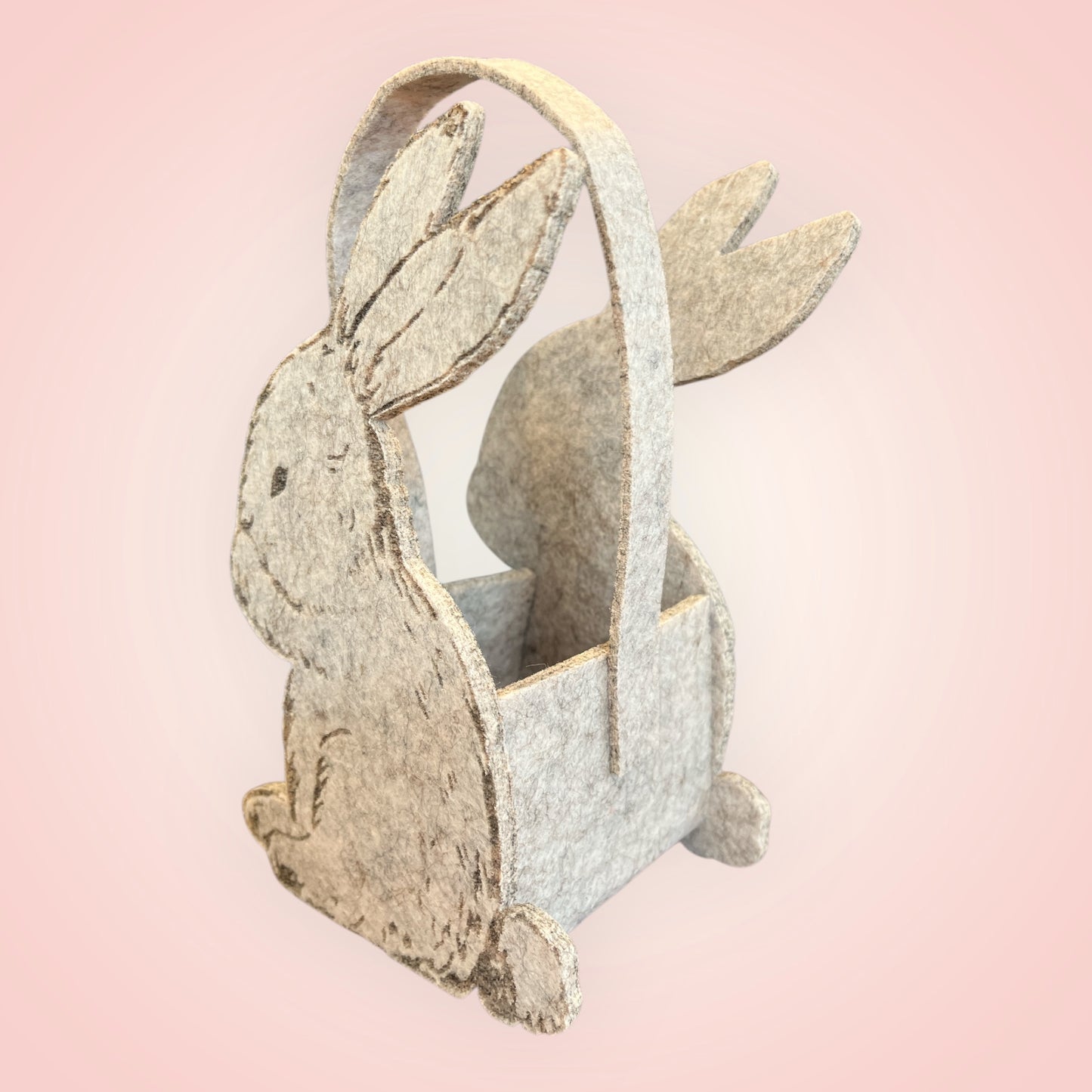 Paasmandje konijn vilt