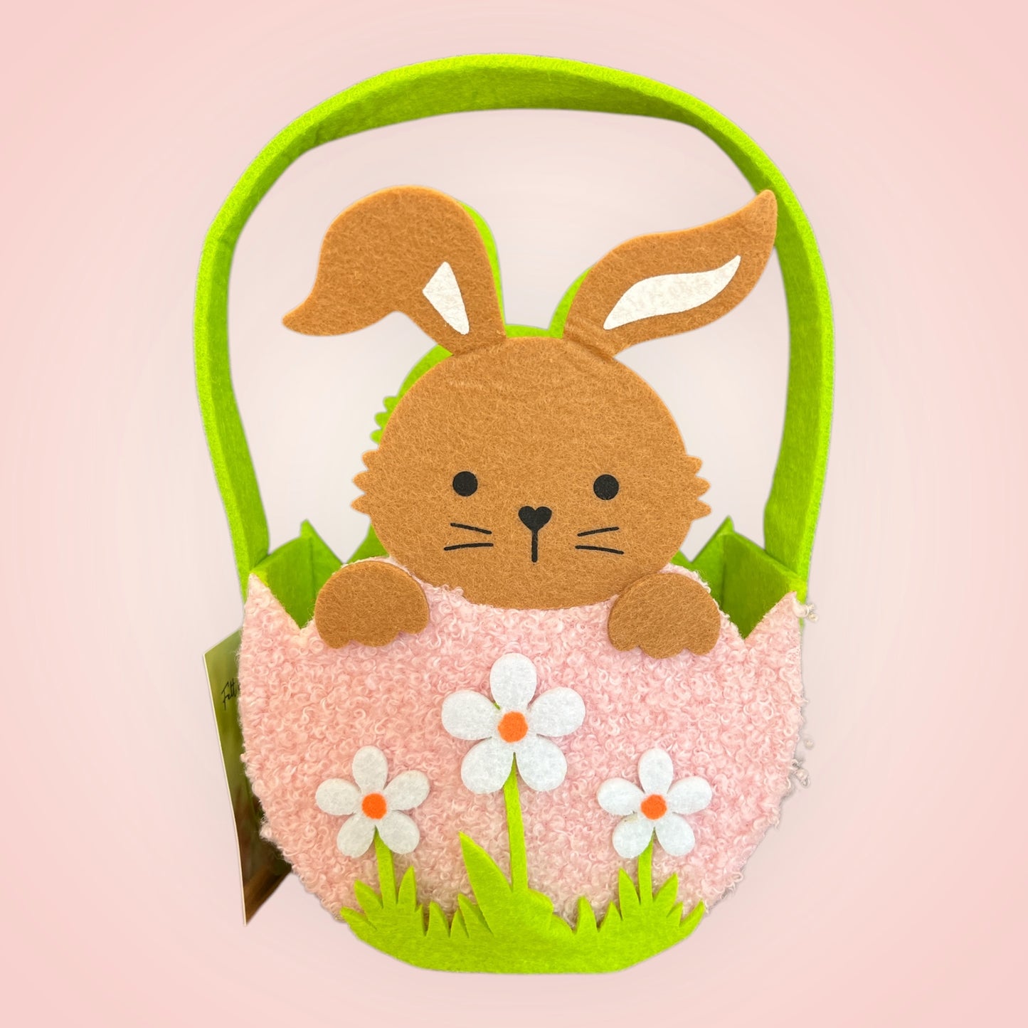 Paasmandje bloemig konijntje