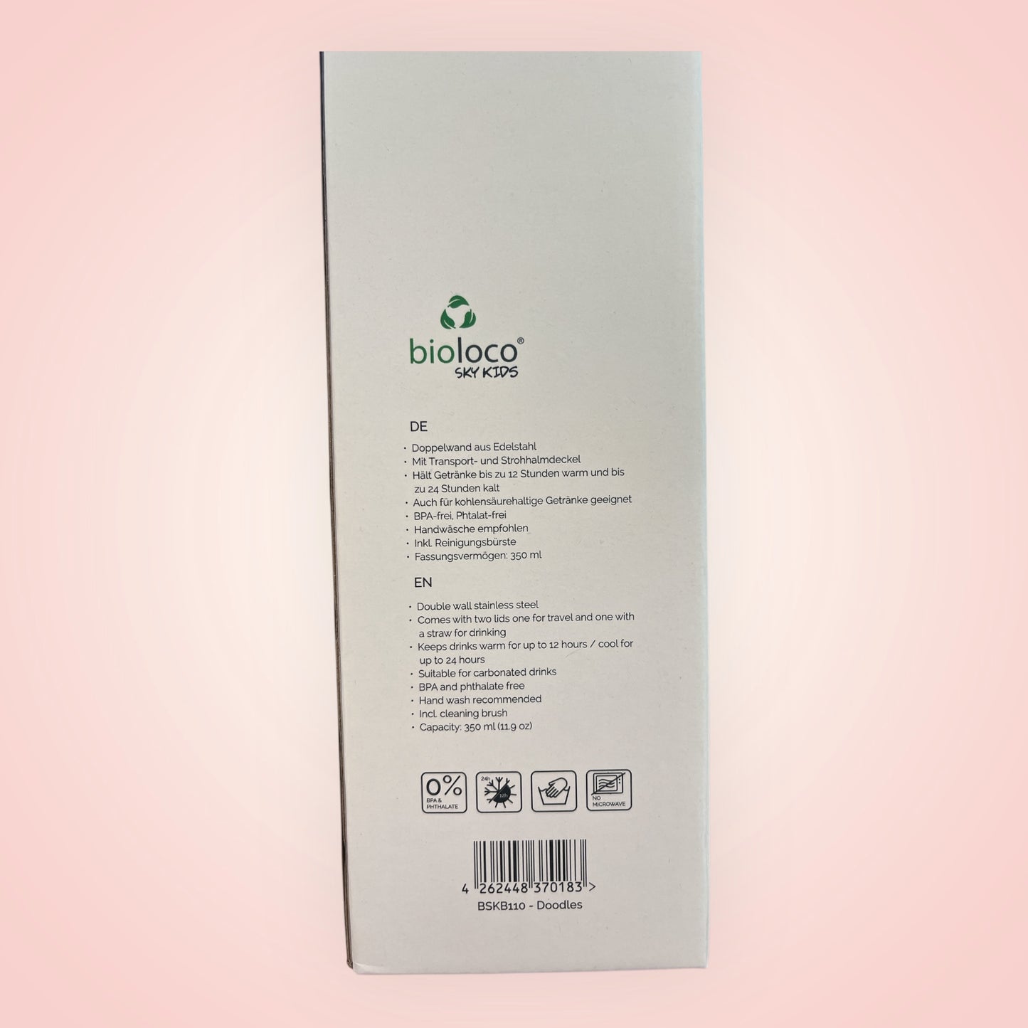 Thermosfles kids kleurprentjes