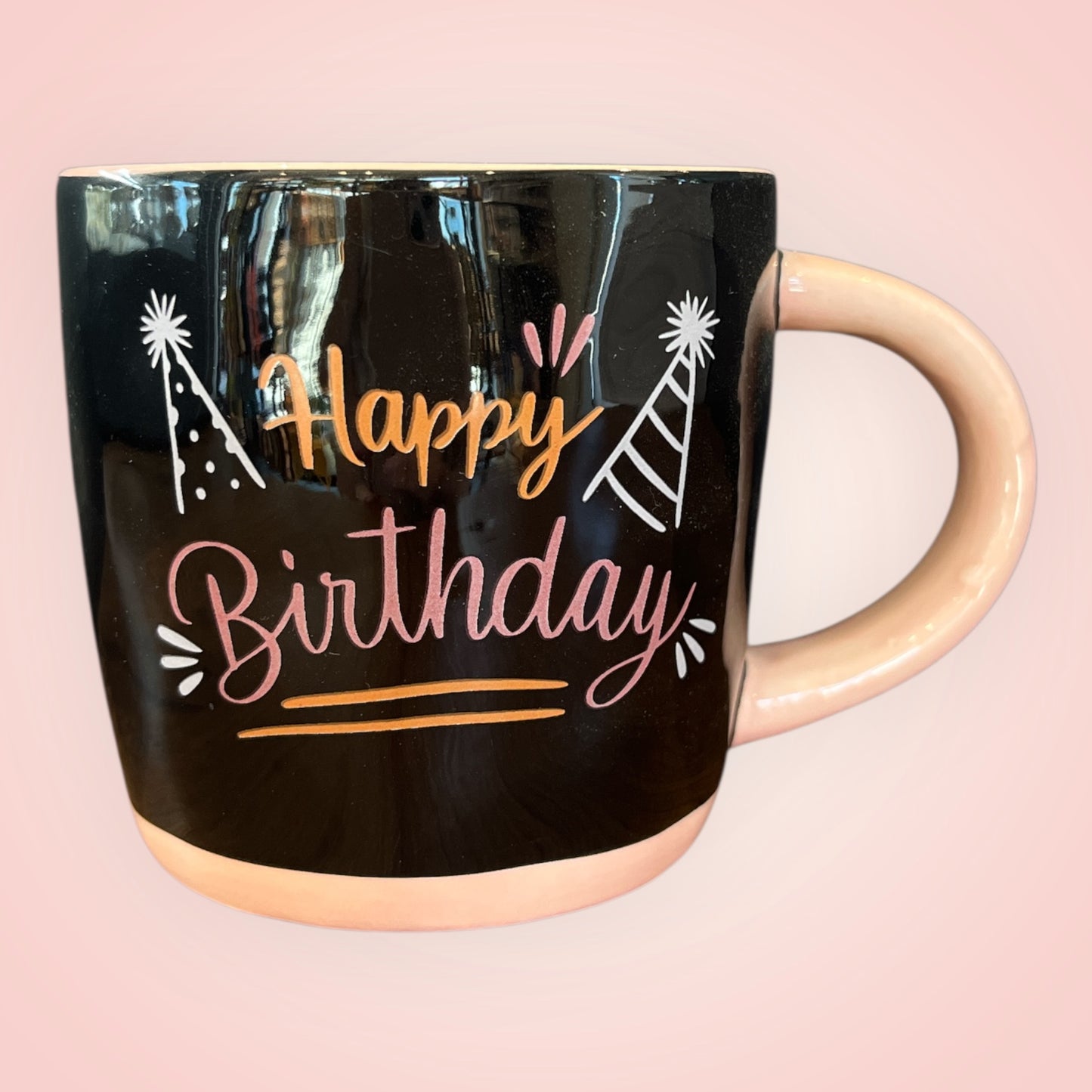 Happy birthday tas zwart