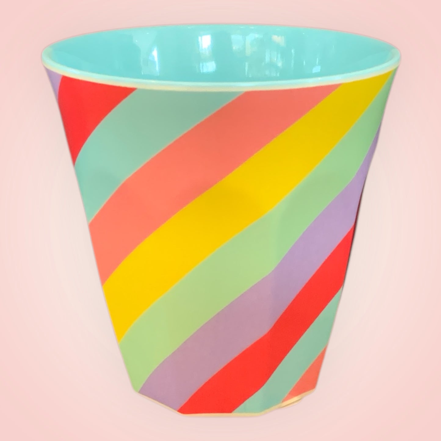 Rice drinkbeker M strepen 9x9 cm 250ml