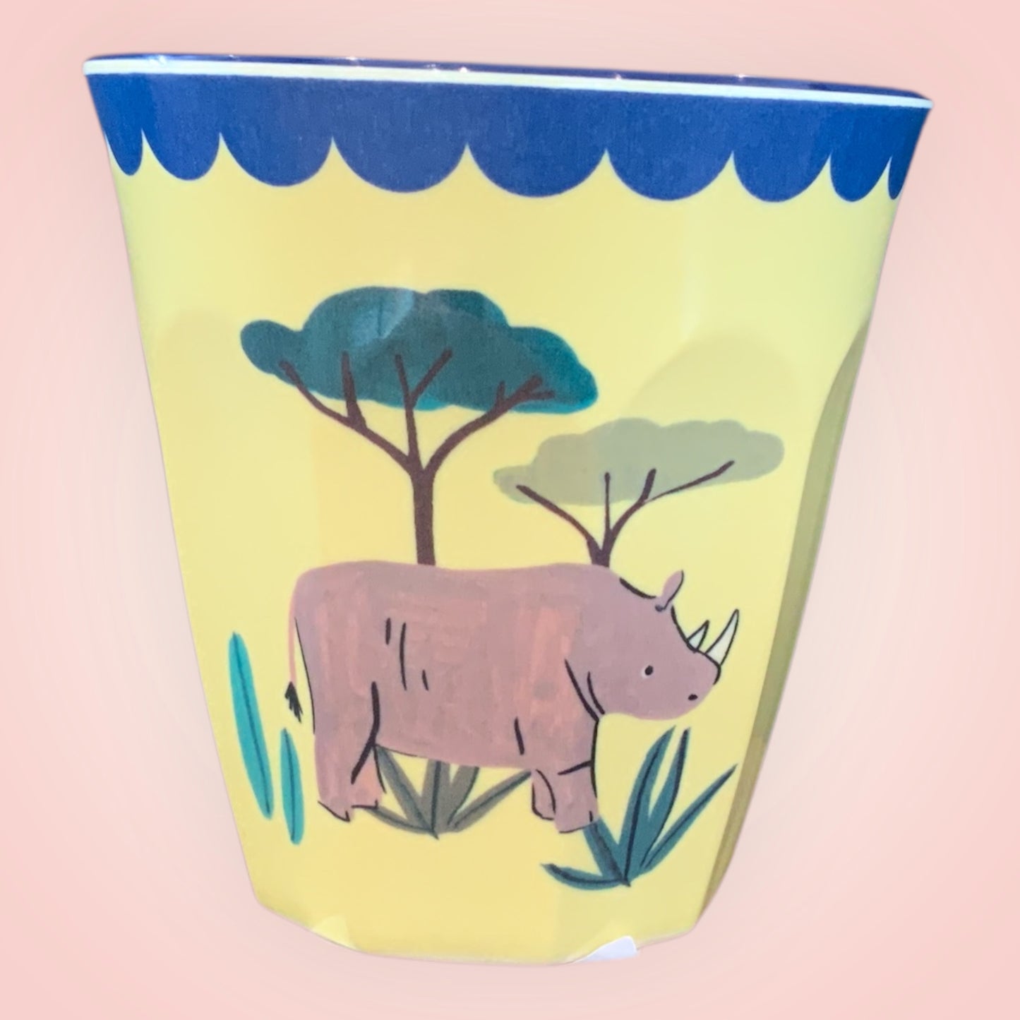 Rice drinkbeker M neushoorn 9x9 cm 250ml