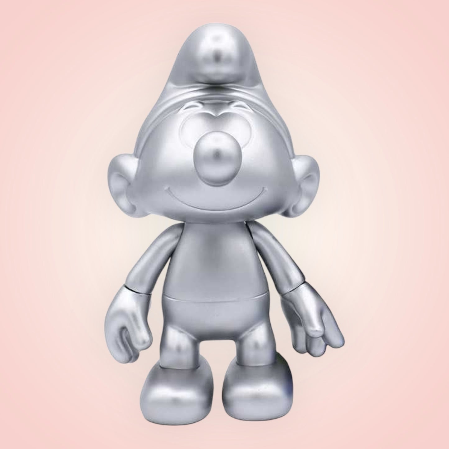 Smurf vinyl 20cm zilver blinkend