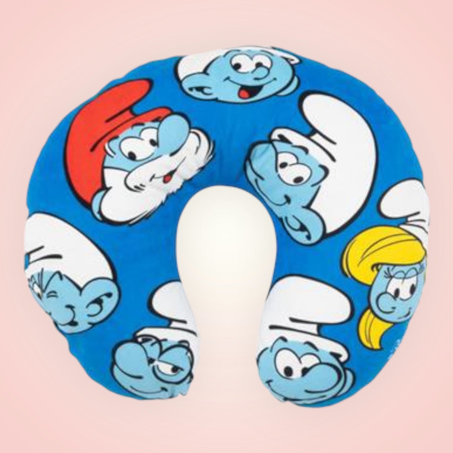 🛫 Reiskussen – De Smurfen | 30 x 35 cm | Polyester 💙