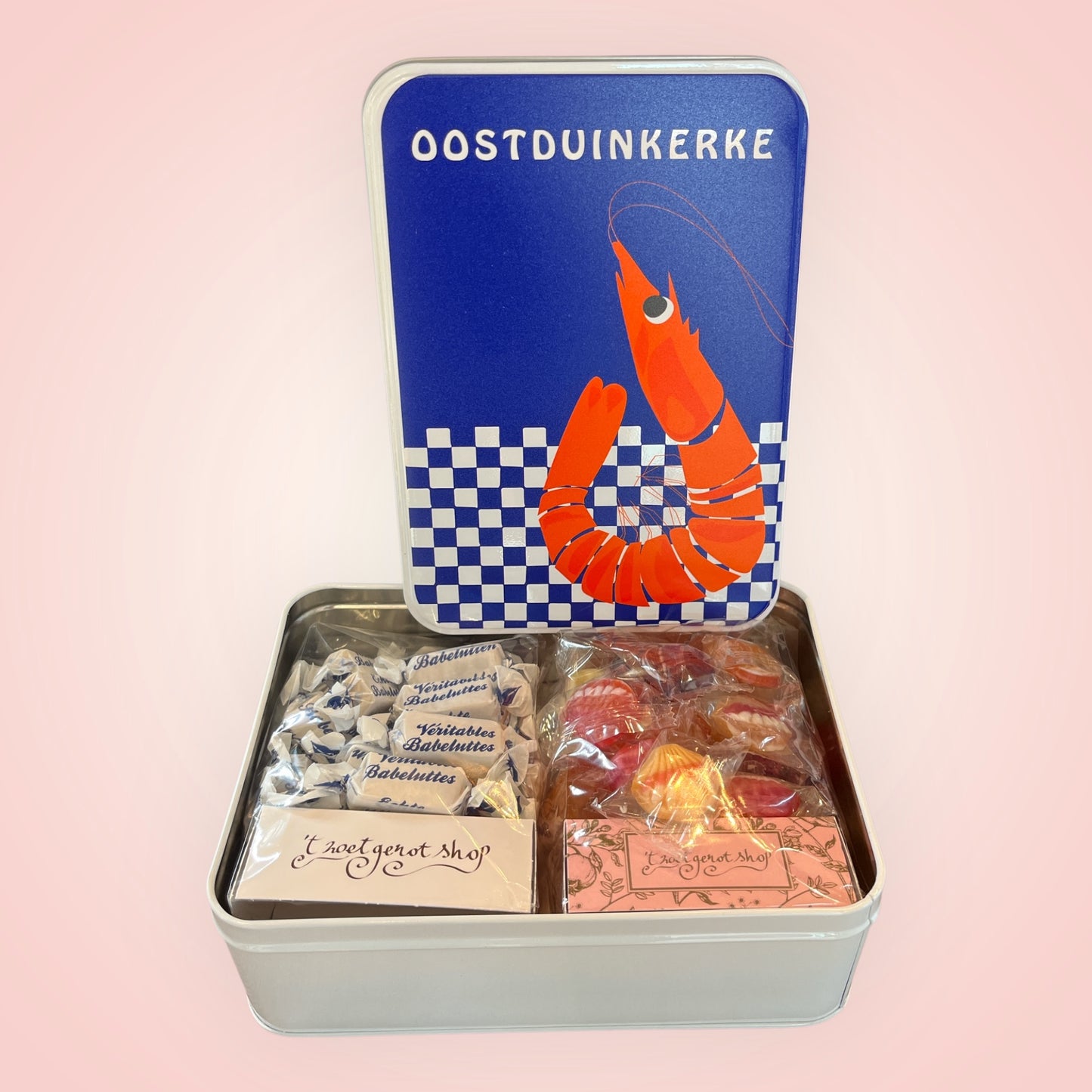 Gepersonaliseerd Blik “Oostduinkerke” – gevuld met lekkernijen