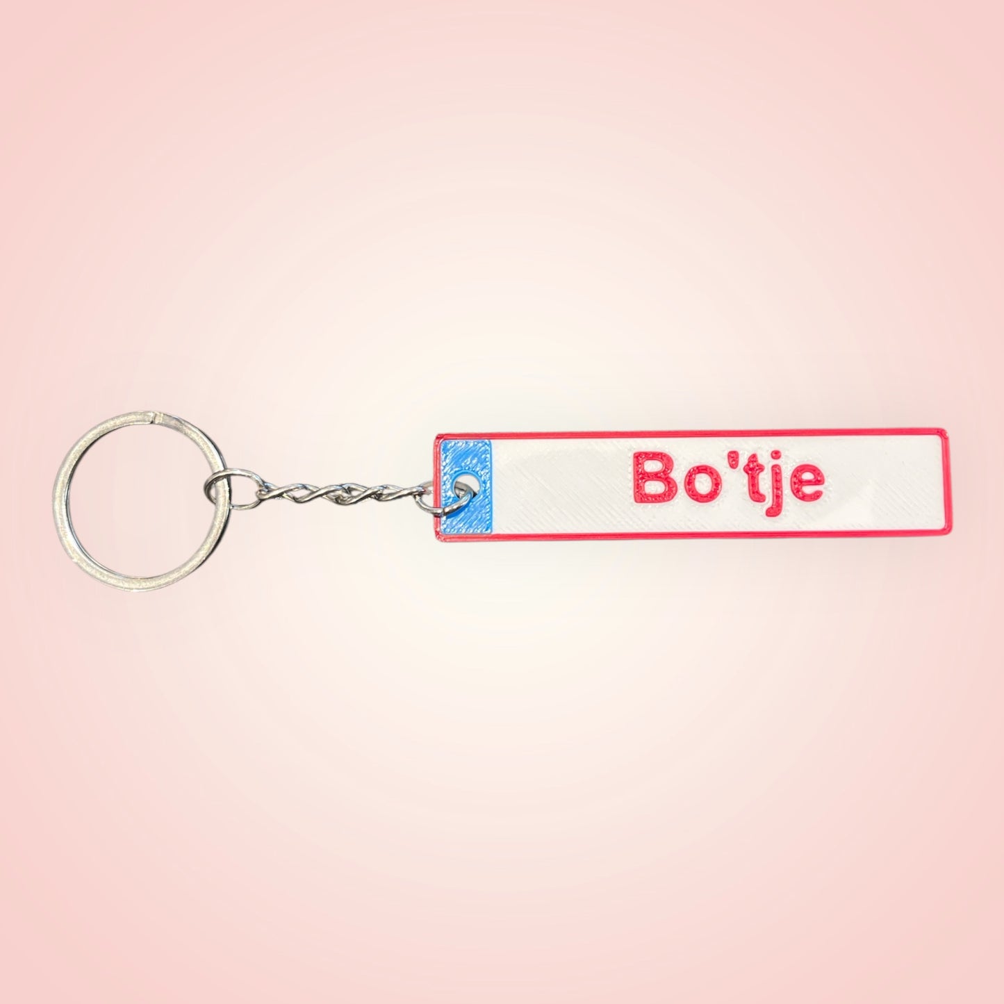 Sleutelhanger nummerplaat gepersonaliseerd