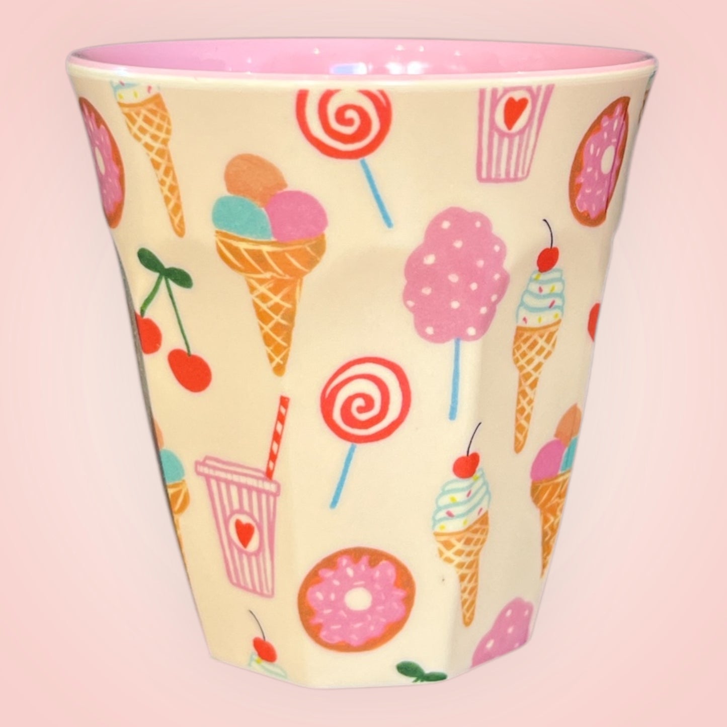 Rice drinkbeker S ijsjes en lolly’s 7,5x7,5cm 160ml