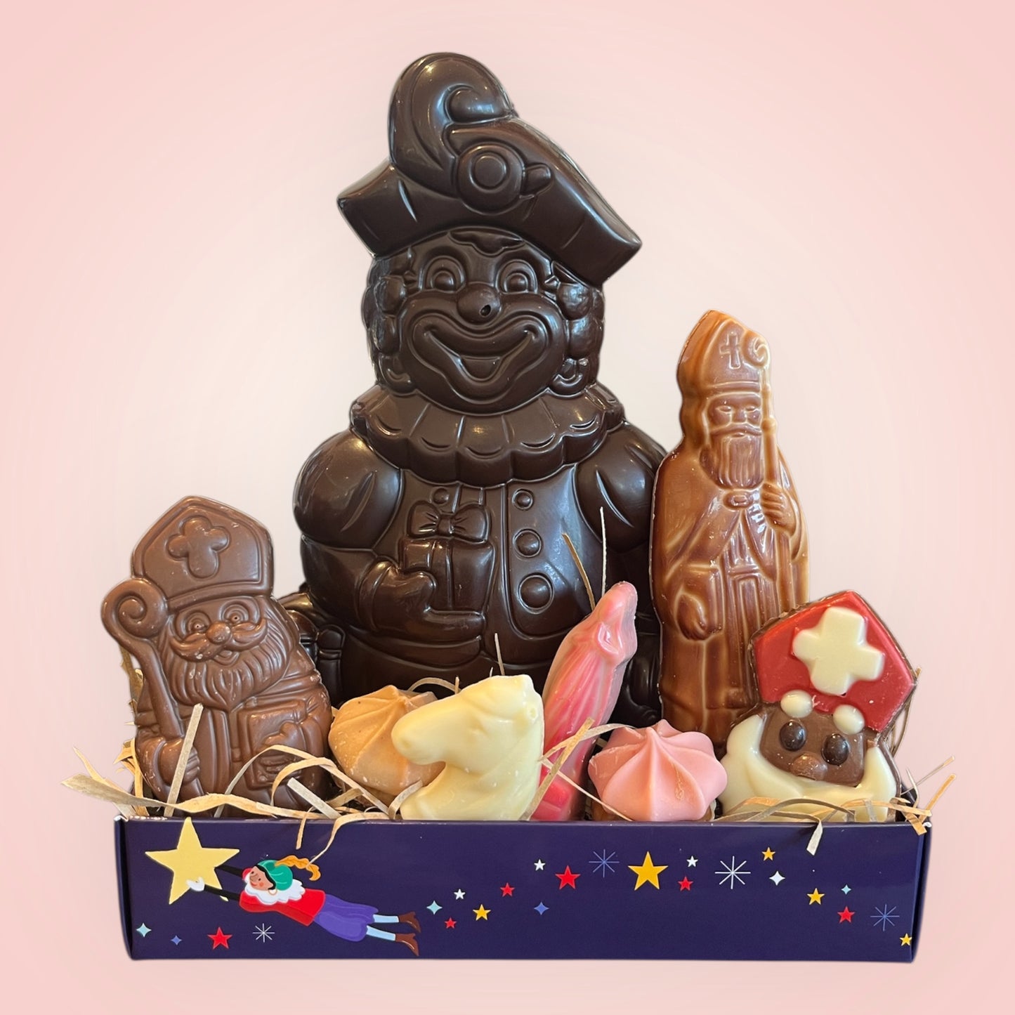 Sinterklaas en Piet chocoladebox – feestelijk assortiment