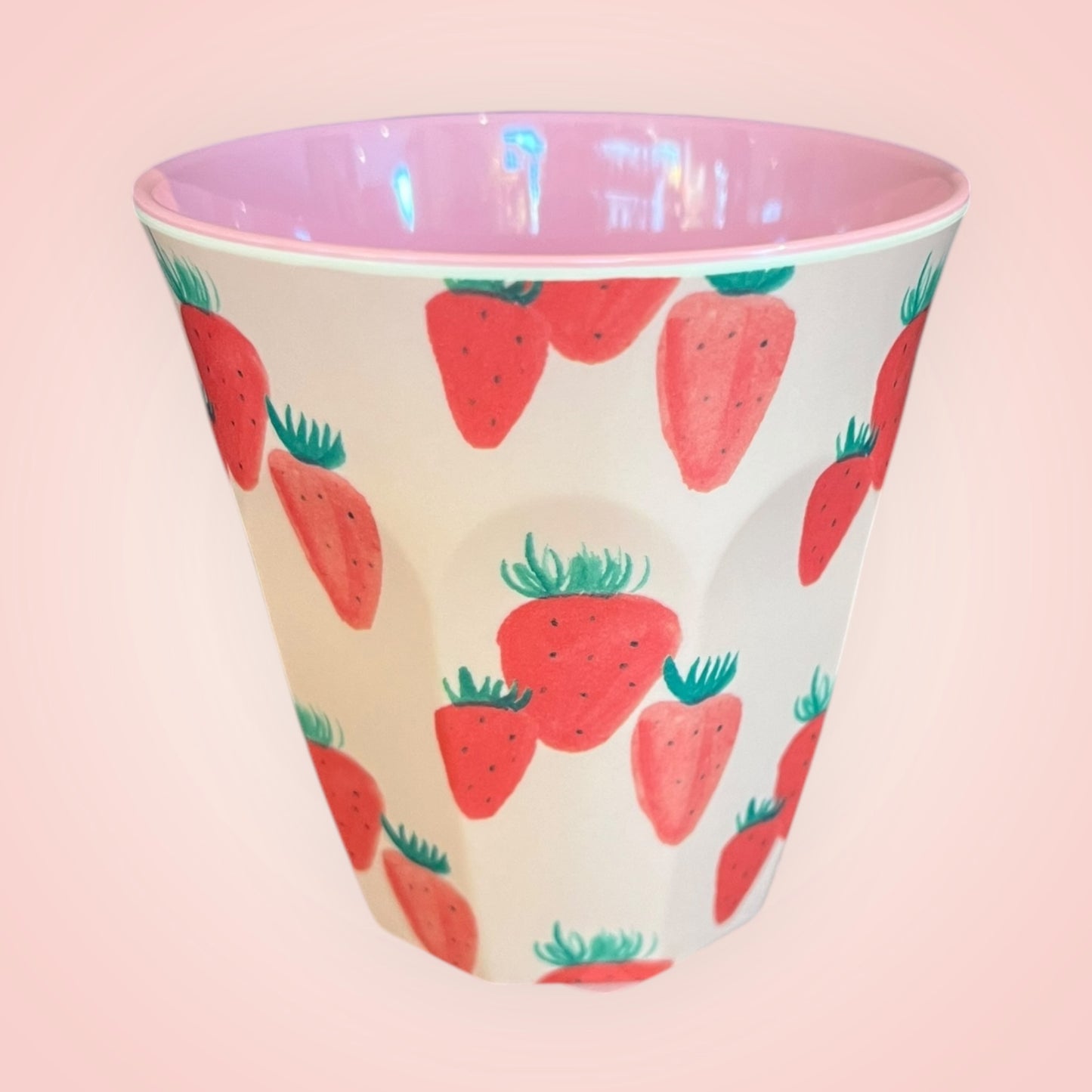 Rice drinkbeker M strawberry 9x9cm 300ml