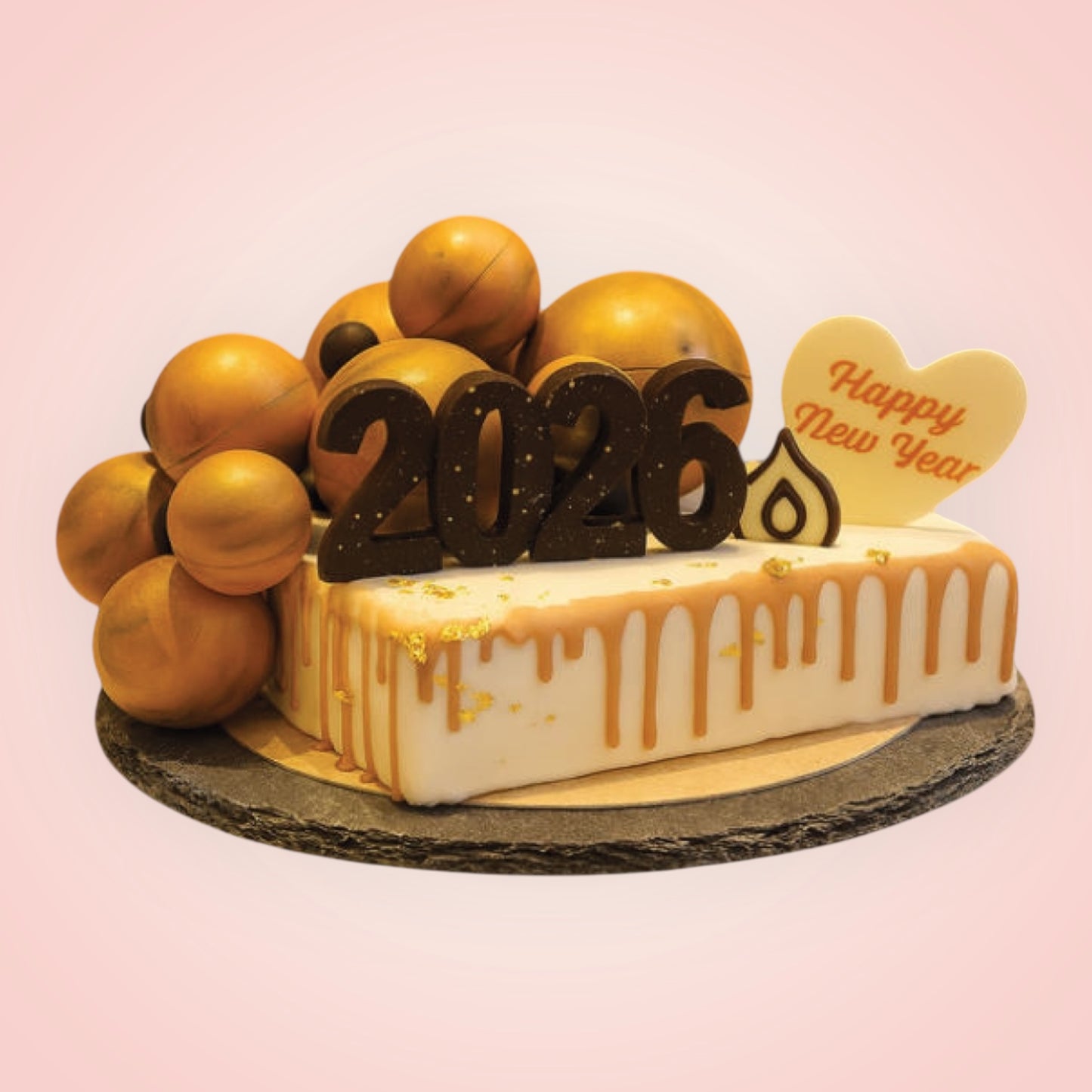 Kerstbalmagie ijstaart