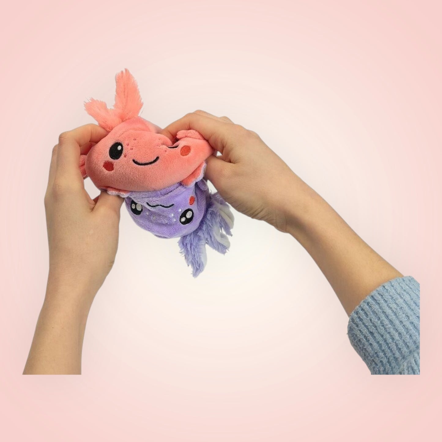 Pluizige omkeerbare knuffel