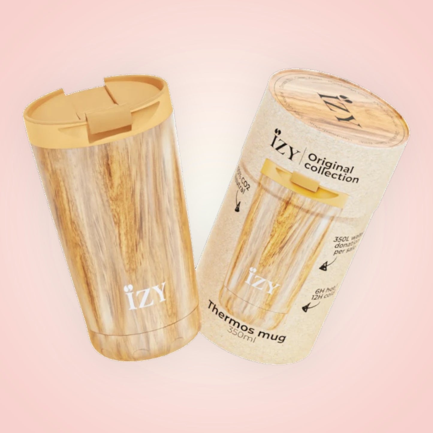 Thermosbeker - Design Brown - 350ML