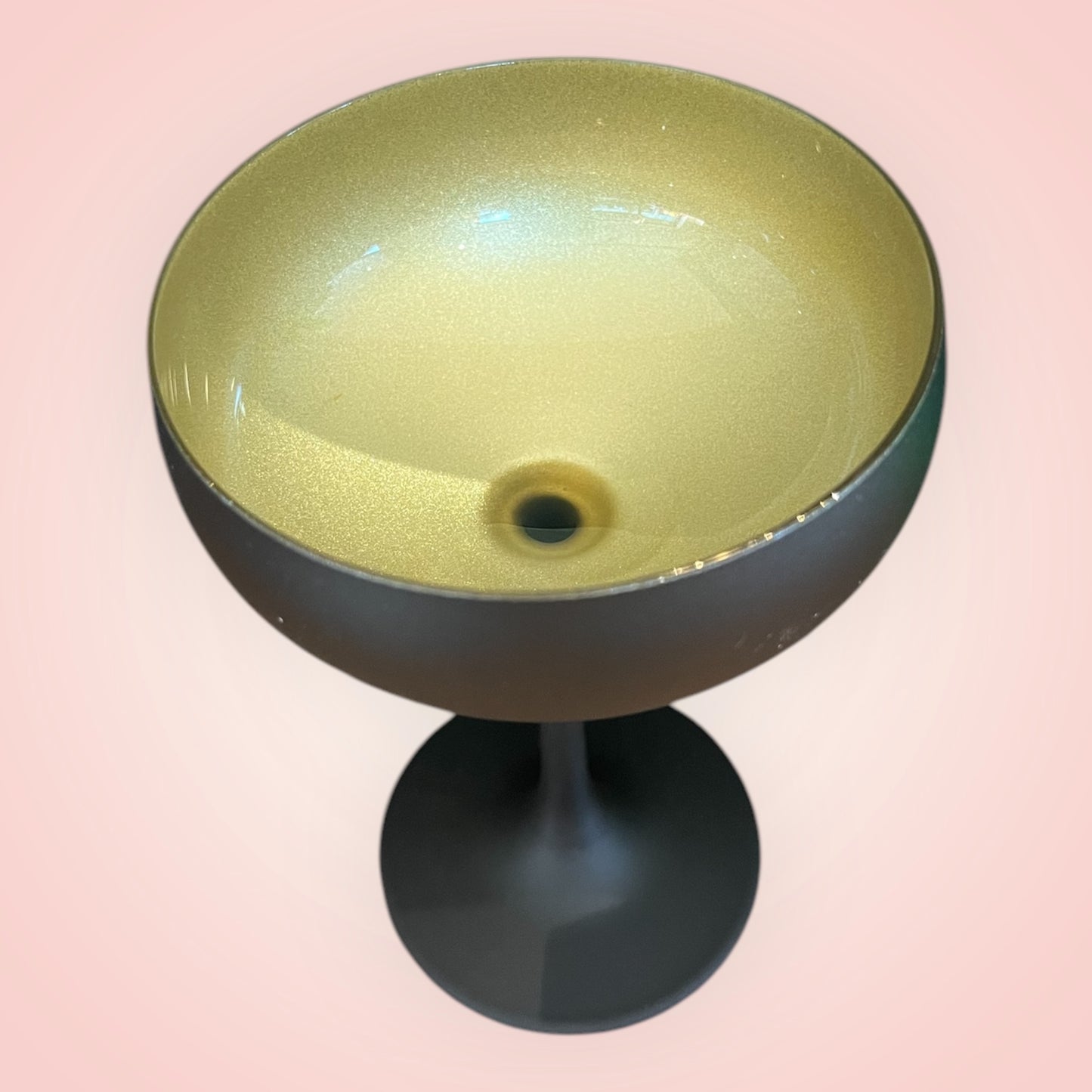 Champagnecoupe zwart goud