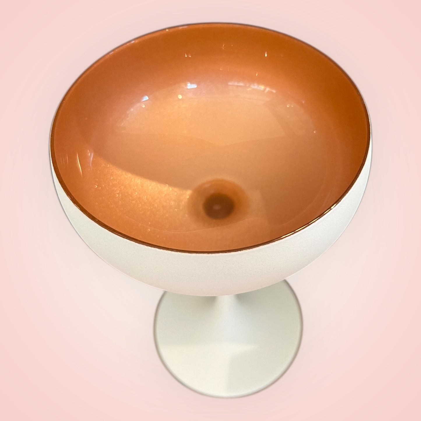 Champagnecoupe wit roze