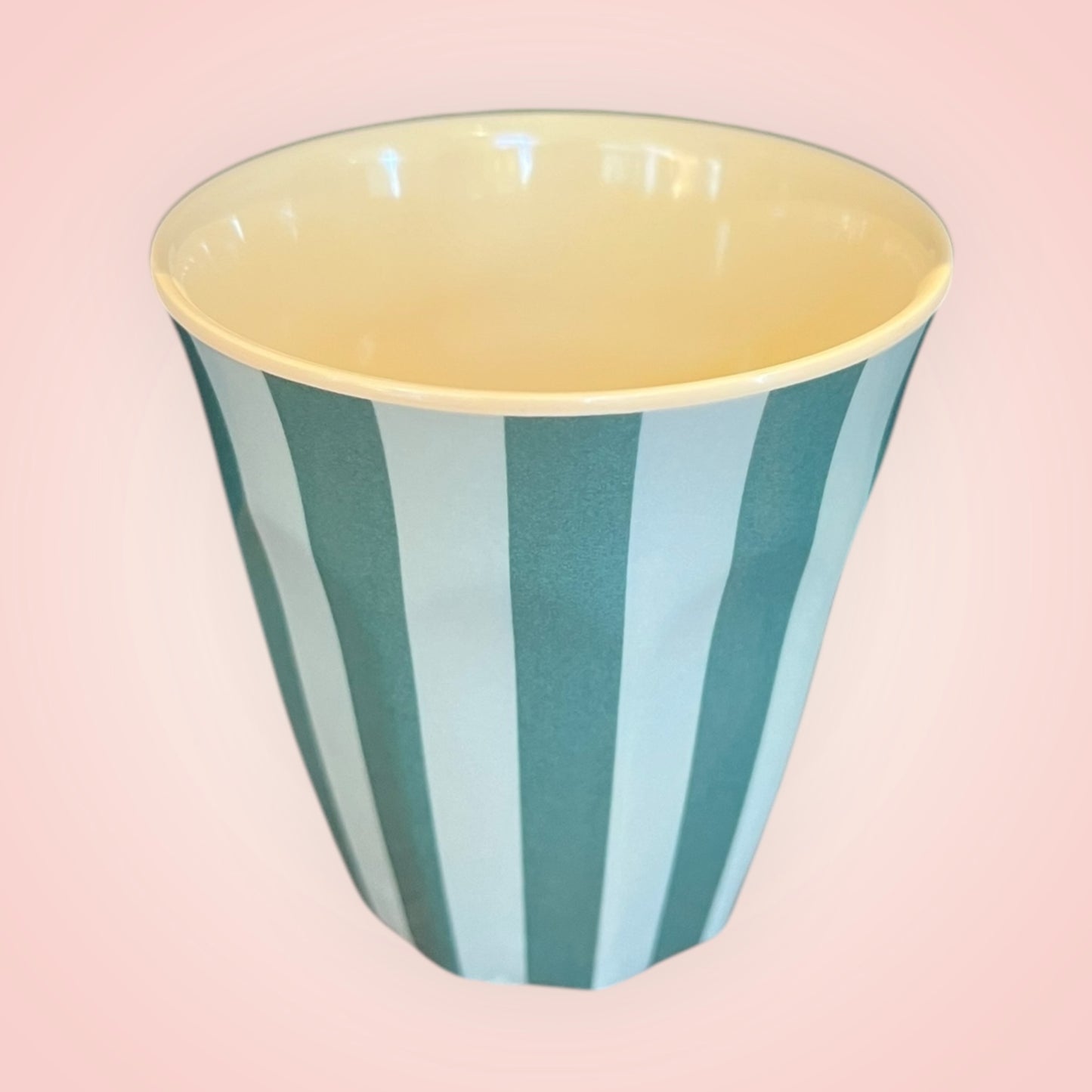 Rice drinkbeker S strepen groen 7,5x7,5cm 160ml