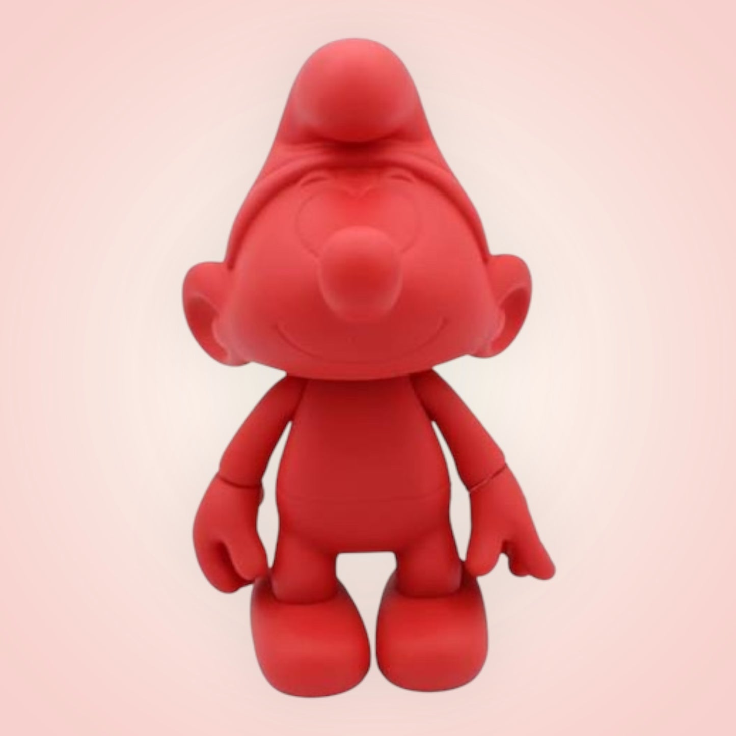 Smurf vinyl Mat rood 20cm
