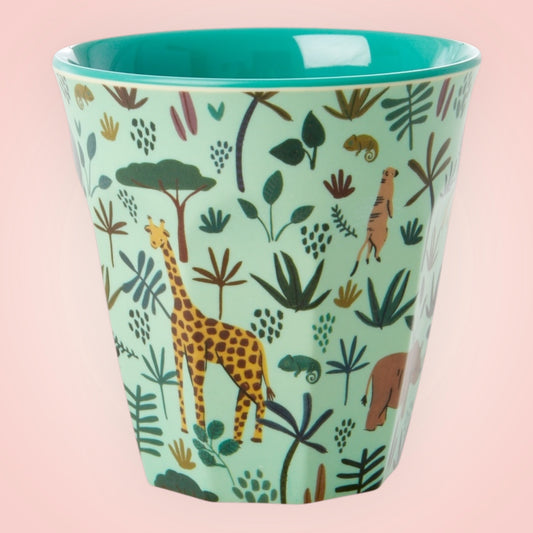 Rice drinkbeker M blue jungle 9x9 cm 250ml