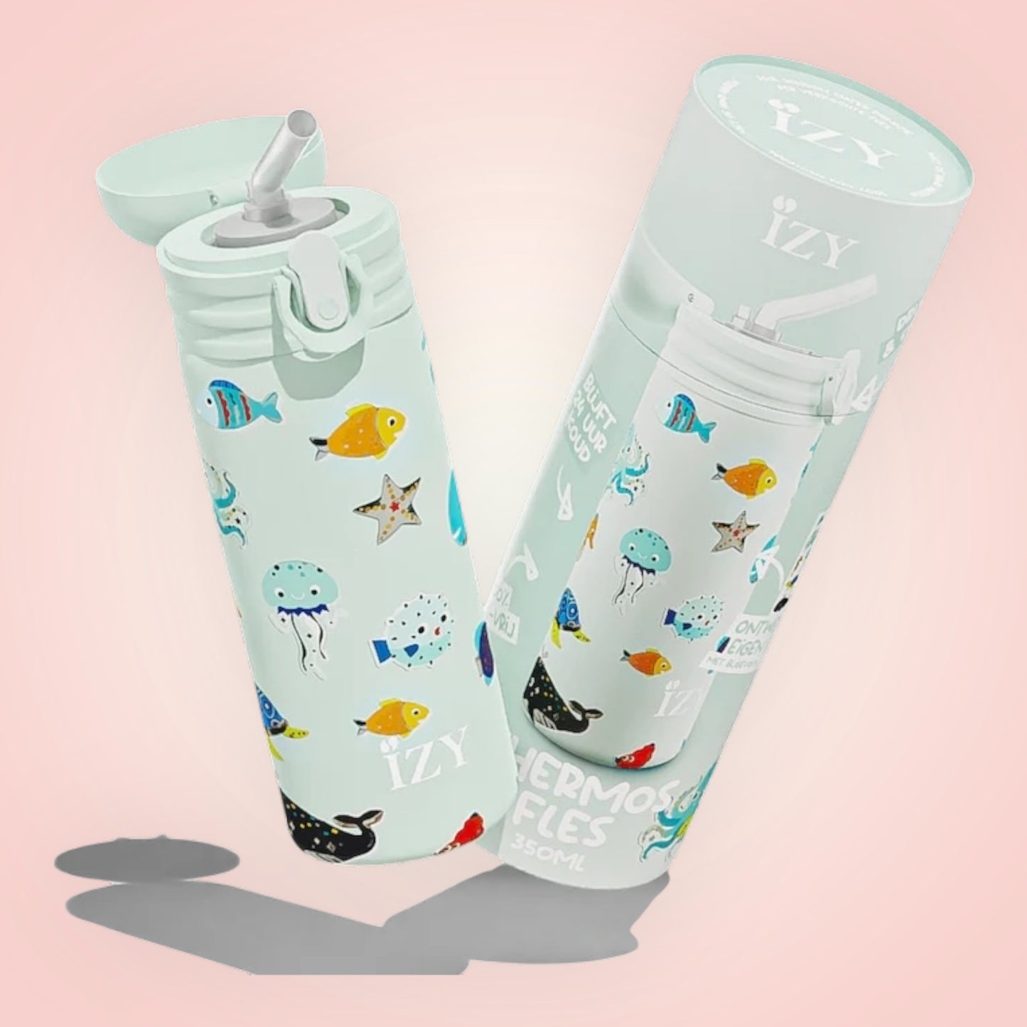 Drinkfles kids groen zeeleven