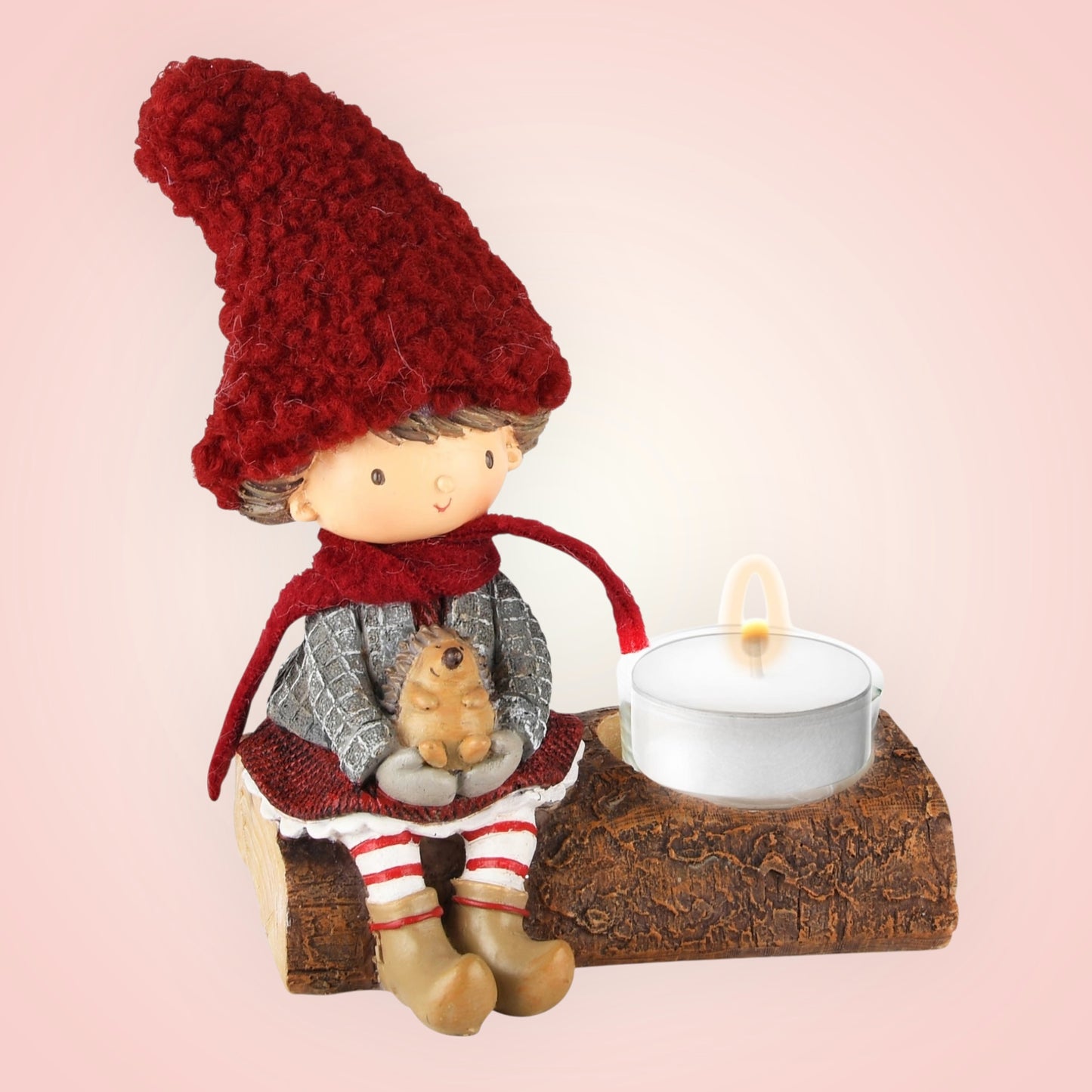 Winterkindje theelicht