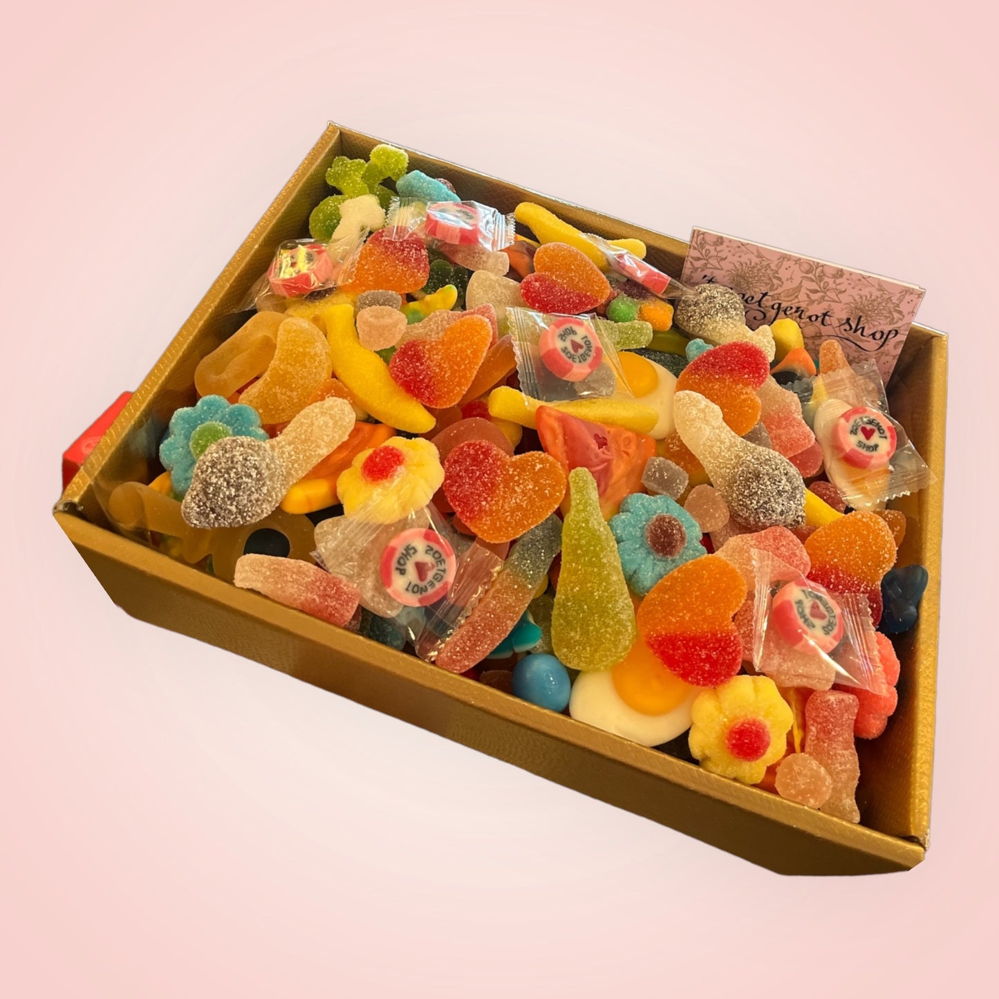 Gevulde Snoepmand met bijpassende snoepzakjes – Perfect voor Feestjes