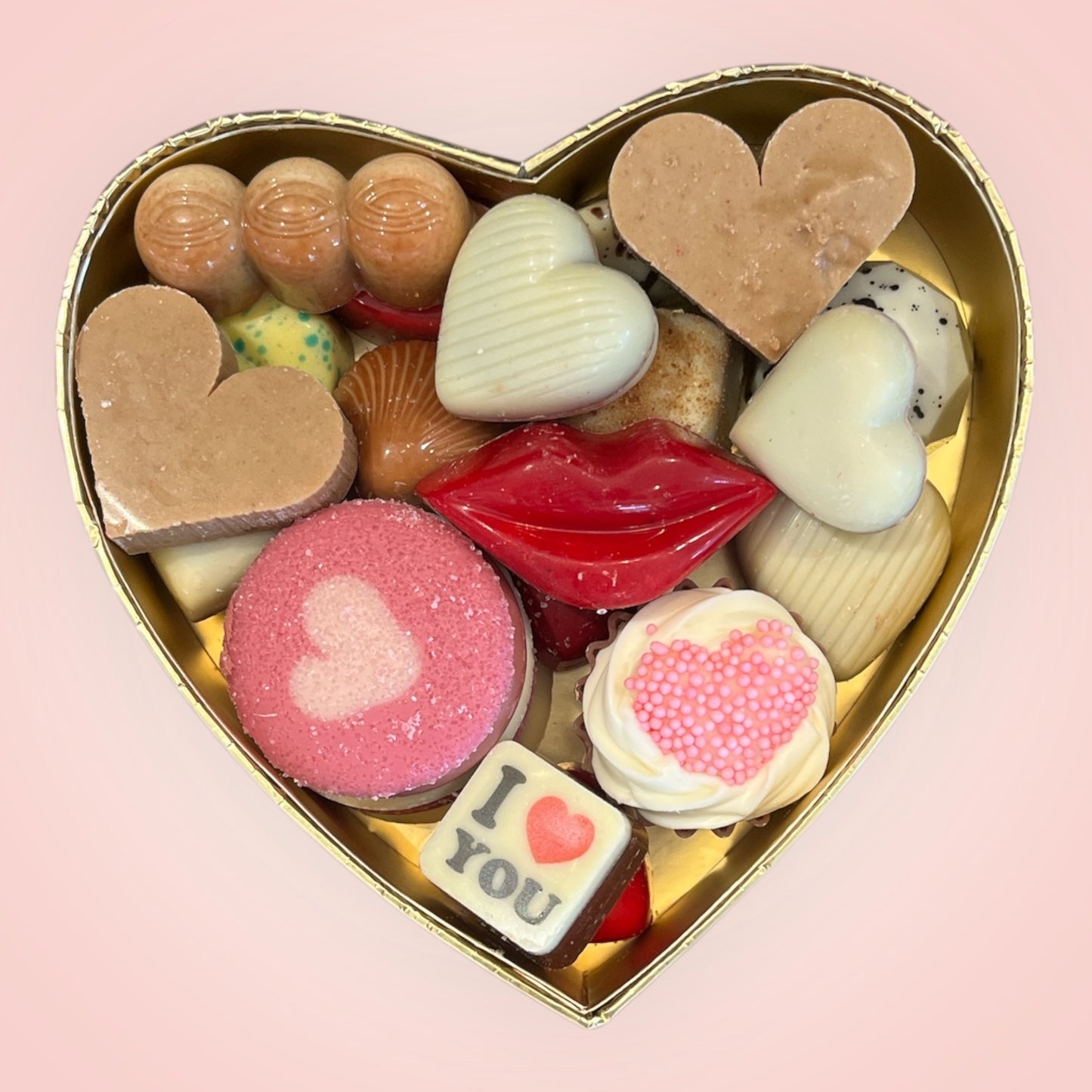 Roos Zoet genot hartje valentijnschocolade