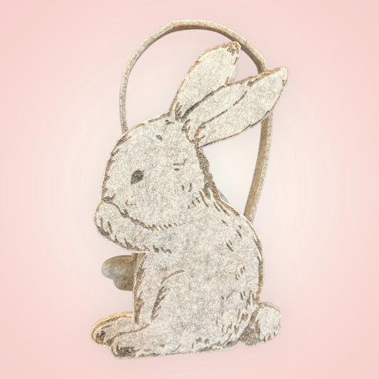 Paasmandje konijn vilt