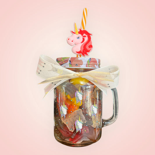 Unicorn glazen beker