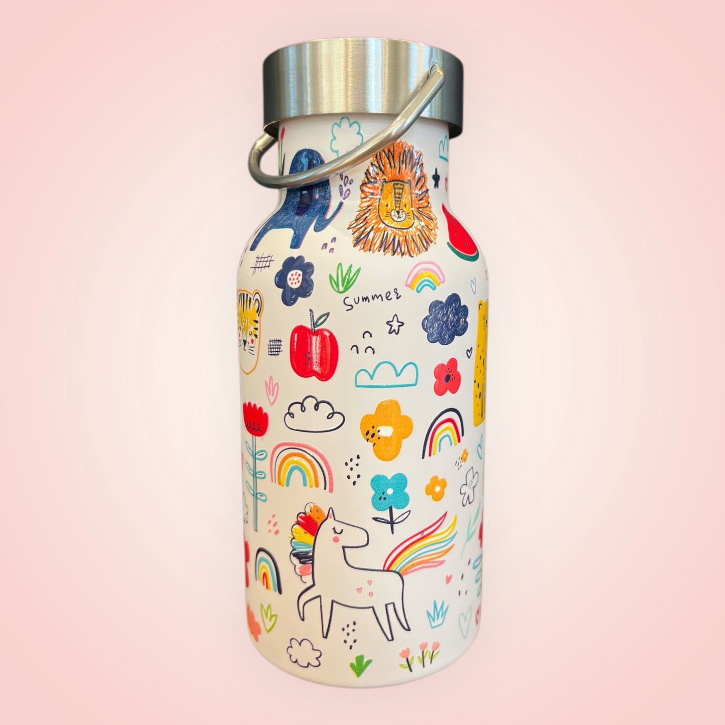 Thermosfles kids kleurprentjes