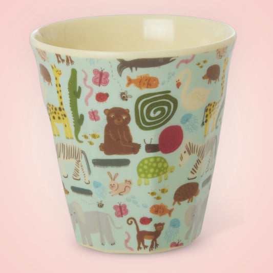 Rice melaminebeker S wildlife 7,5x7,5cm 160ml