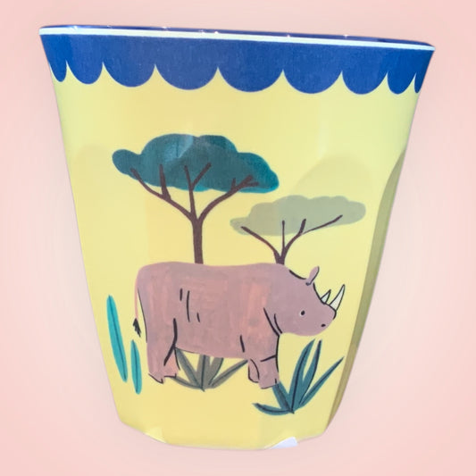 Rice drinkbeker M neushoorn 9x9 cm 250ml