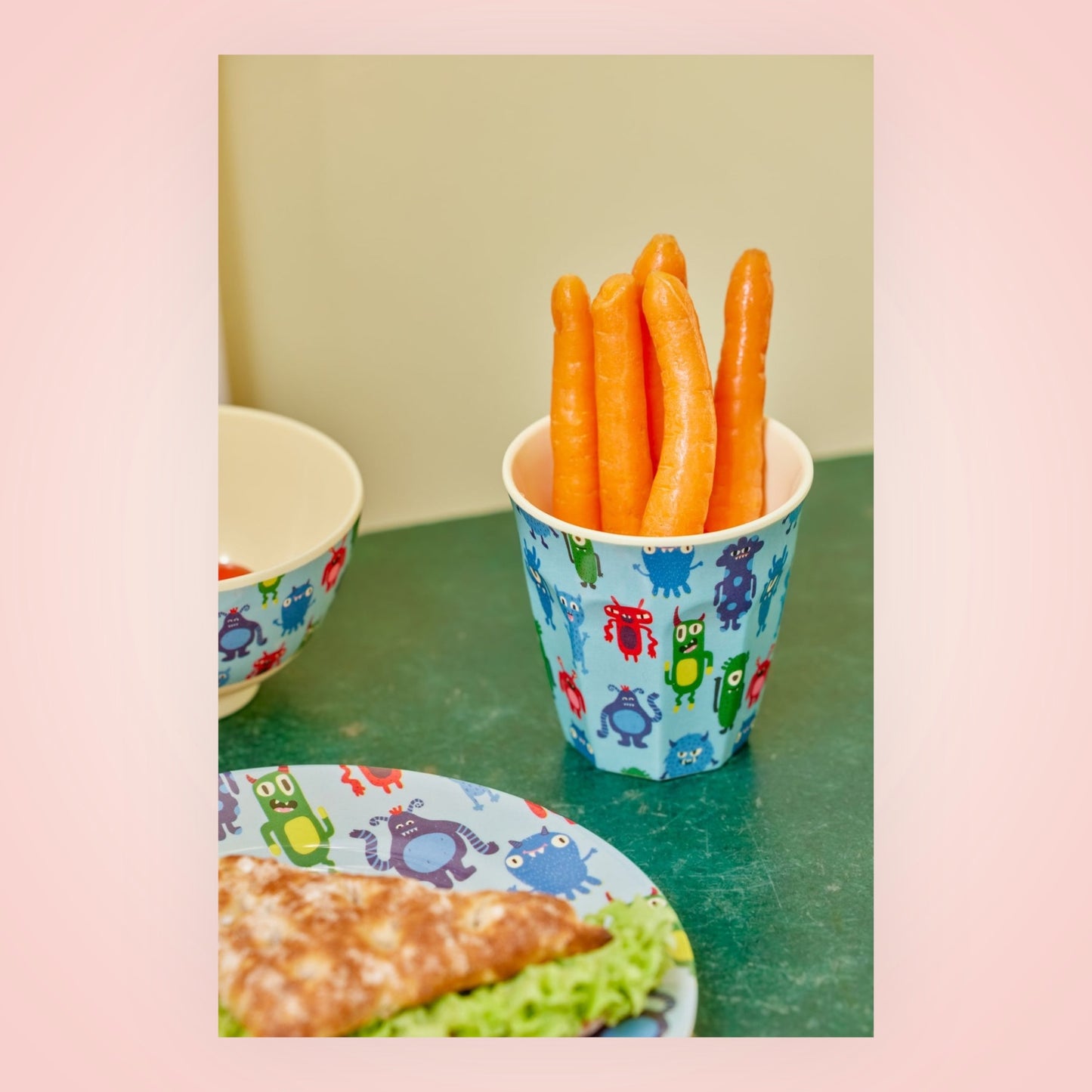 Rice drinkbeker M monsters 9x9 cm 250ml