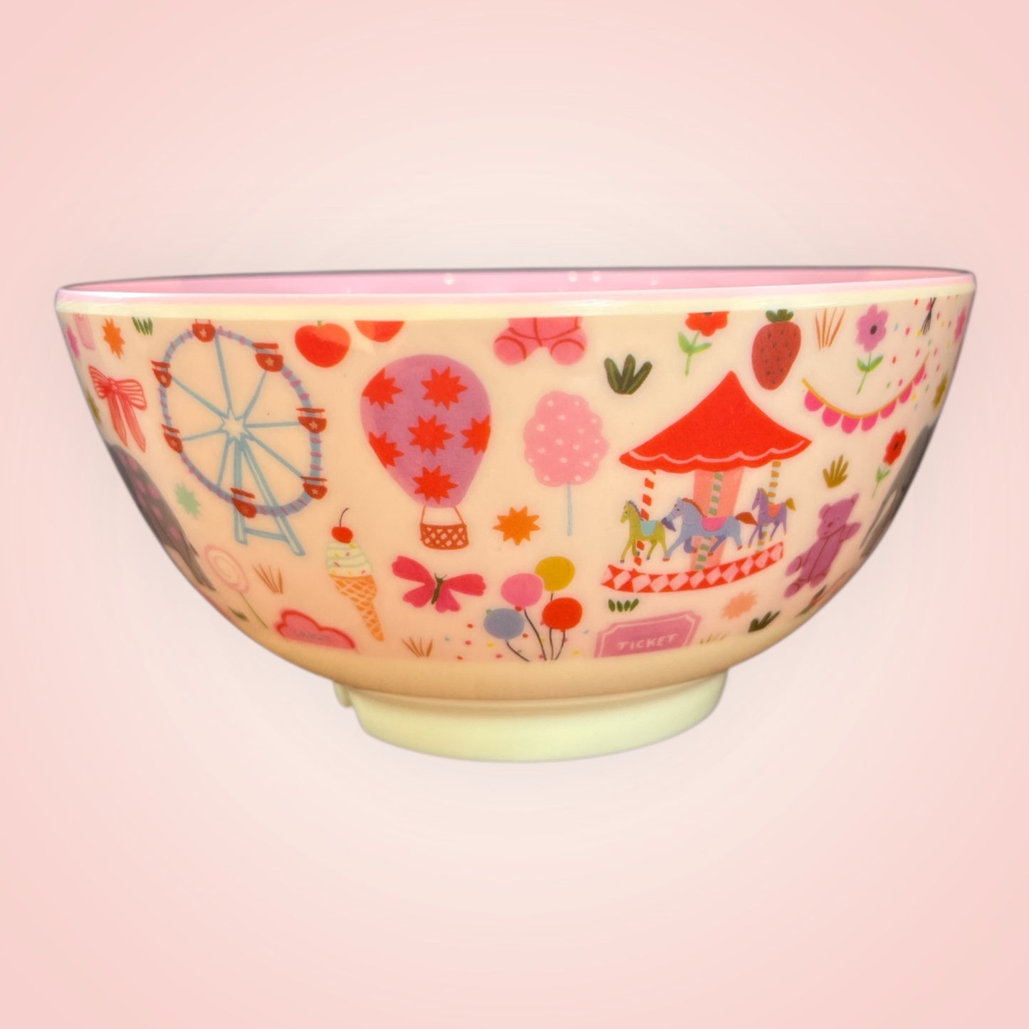 Rice kom kermis roze M