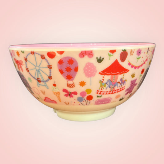 Rice kom kermis roze M