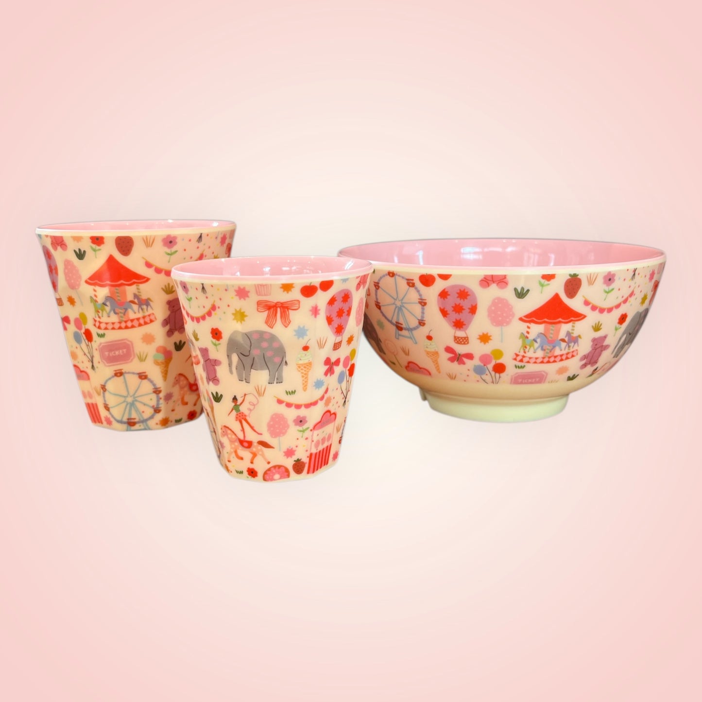 Rice drinkbeker kermis roos