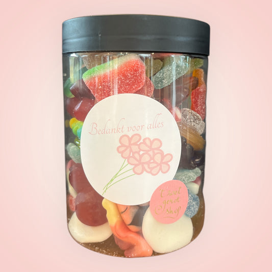 Snoeppot Bedankt Medium