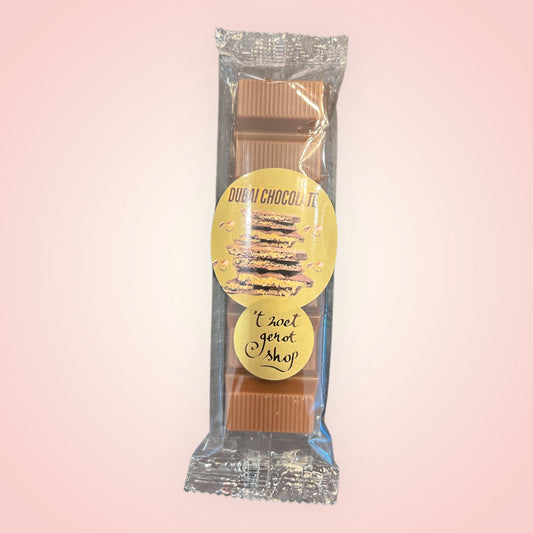 Dubai chocolade met pistache & khafir