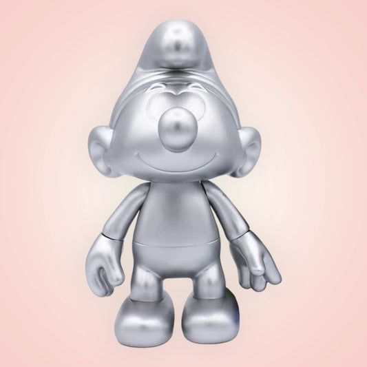 Smurf vinyl 20cm zilver blinkend