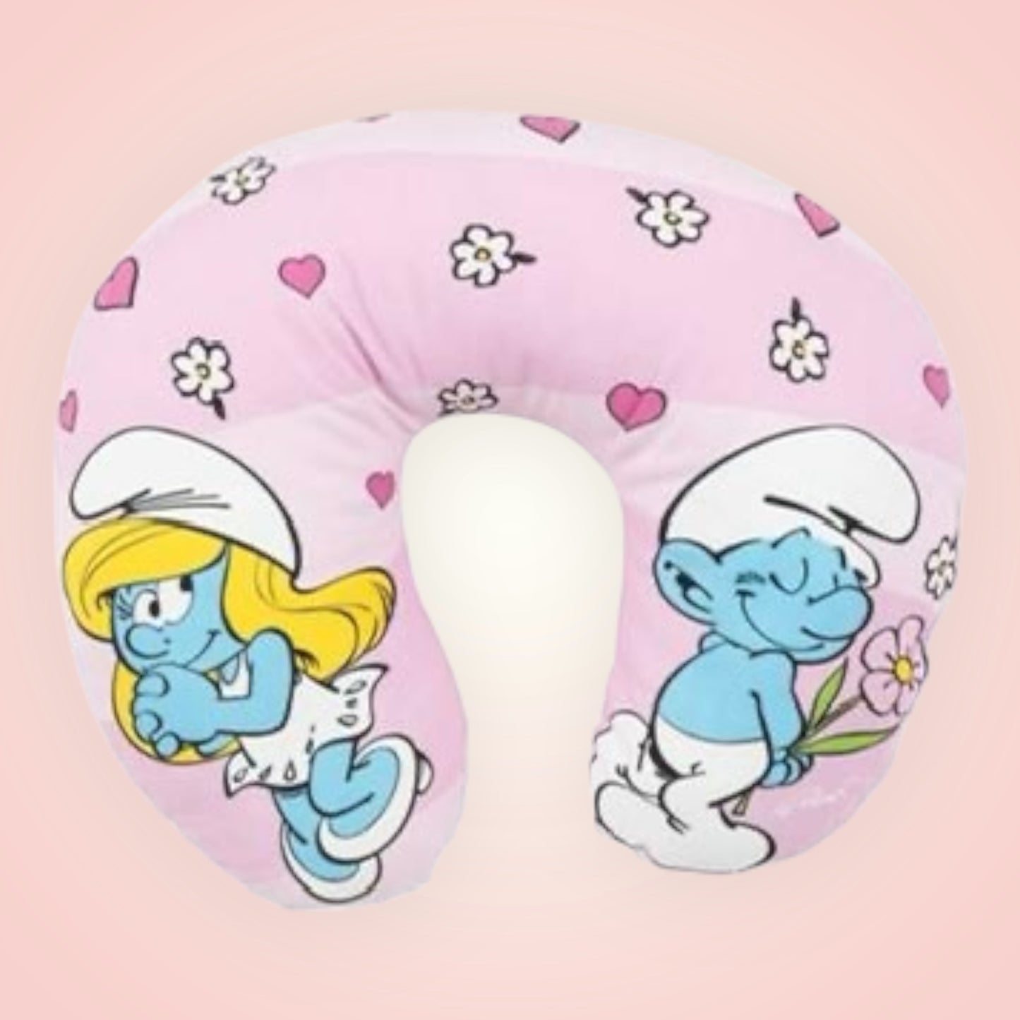 🛫 Reiskussen – De Smurfen | 30 x 35 cm | Polyester 💗