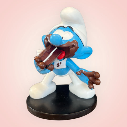 Smurfen Verzamelfiguur – Smulsmurf met Chocolade