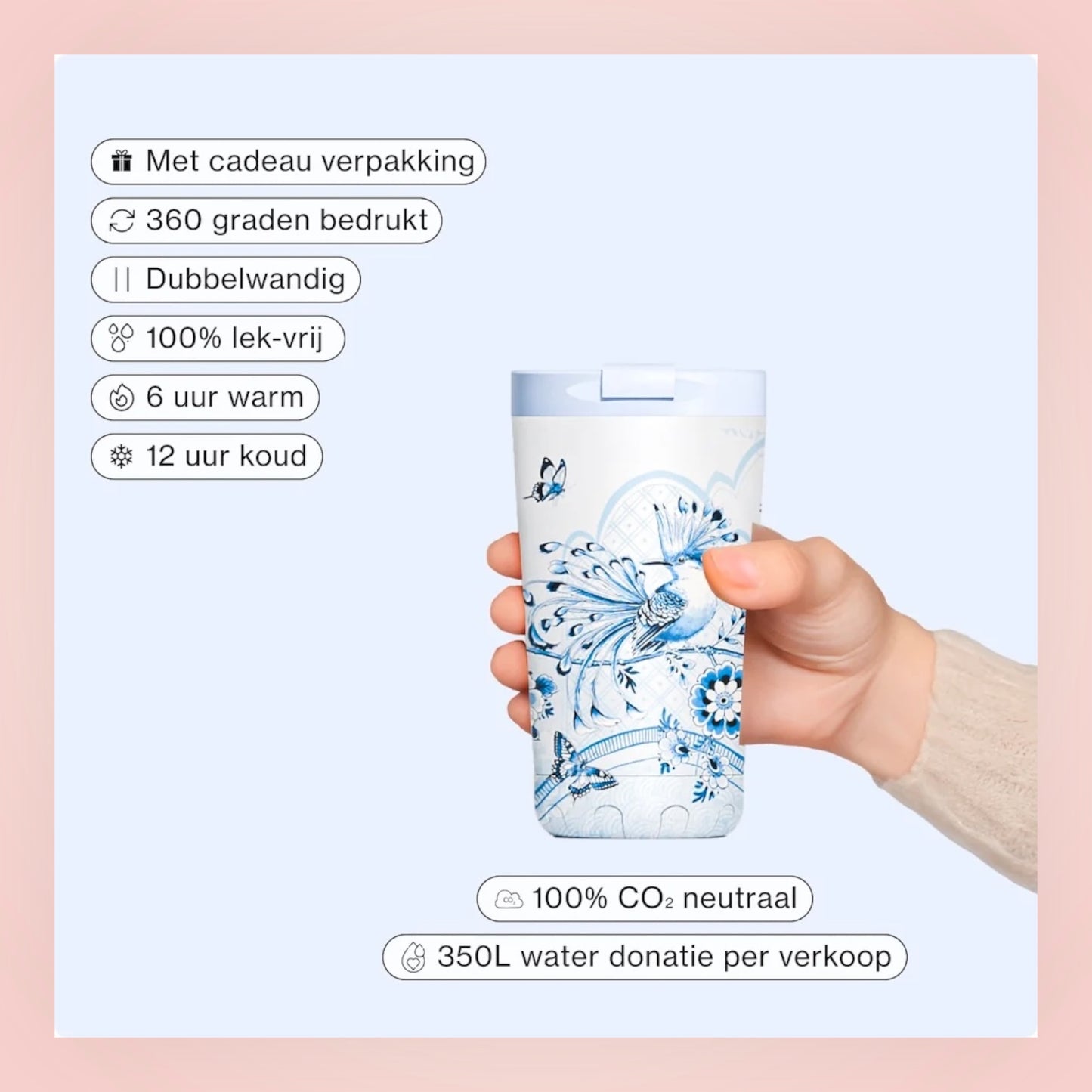 Thermosbeker Soft Azure