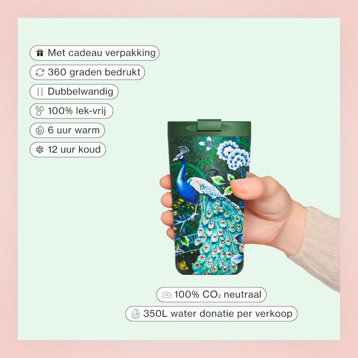 Thermosbeker Majestic green