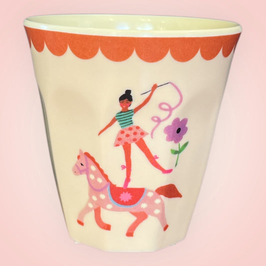 Rice drinkbeker S circusmeisje 7,5x7,5cm 160ml