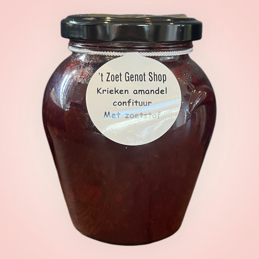 Krieken amandel confituur met zoetstof 375ml