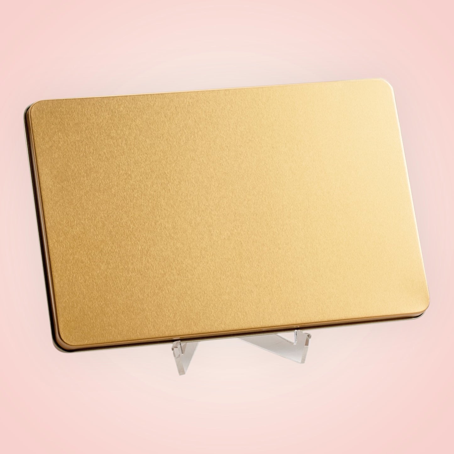 Plat goud blik