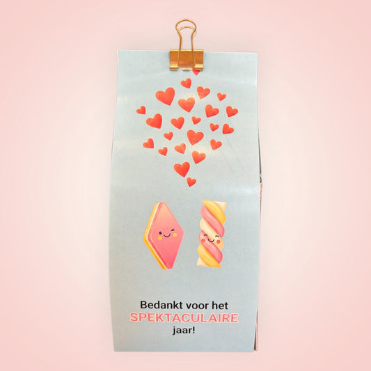 Zoet bedankje voor het einde van het schooljaar