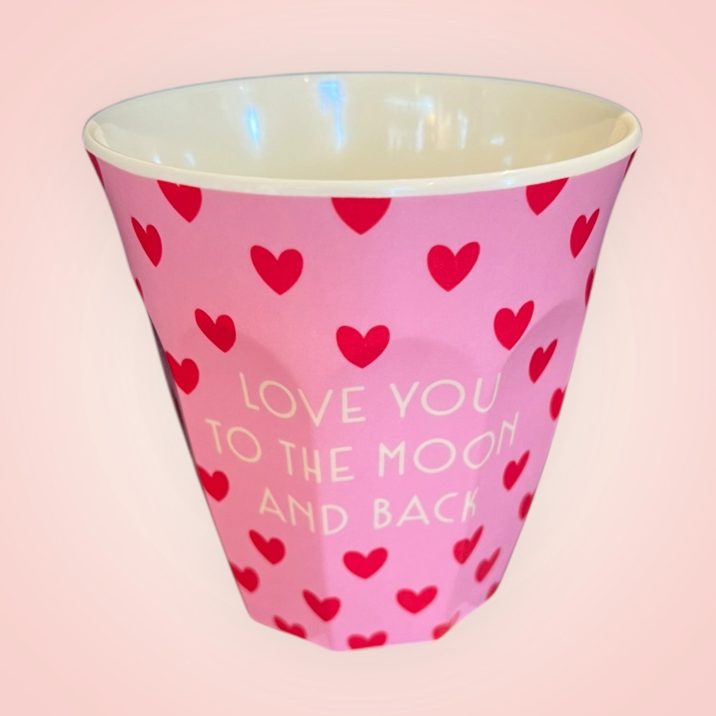 Rice drinkbeker M love you to the moon and back 9x9cm 300ml