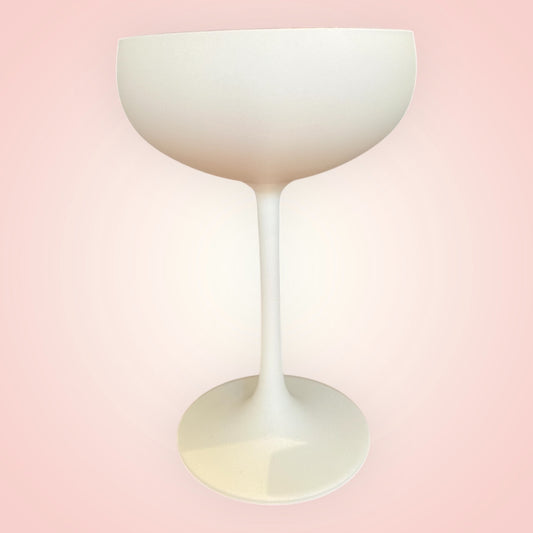 Champagnecoupe wit roze